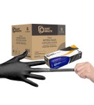 Safe Health Nitrile Black Industrial Disposable Gloves